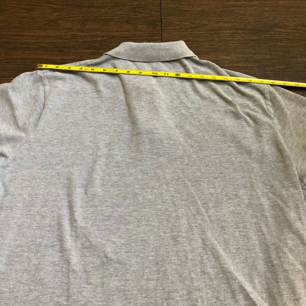 Polo by Ralph Lauren Men Short Sleeve 100% Cotton Polo Plain Gray, Size XL - Picture 5 of 7